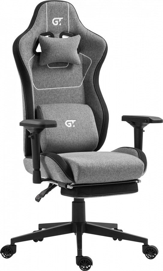 Кресло для геймеров GT Racer X-2305 Fabric Gray/Black - Фото 1