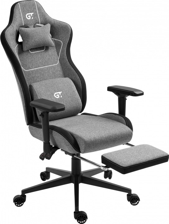 Фото - Крісло для геймерів GT Racer X-2305 Fabric Gray/Black