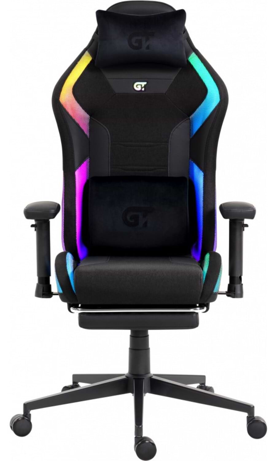 Крісло для геймерів GT Racer X-2403 Black RGB