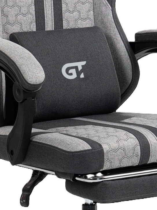 Фото - Крісло для геймерів GT Racer X-2337 Fabric Gray