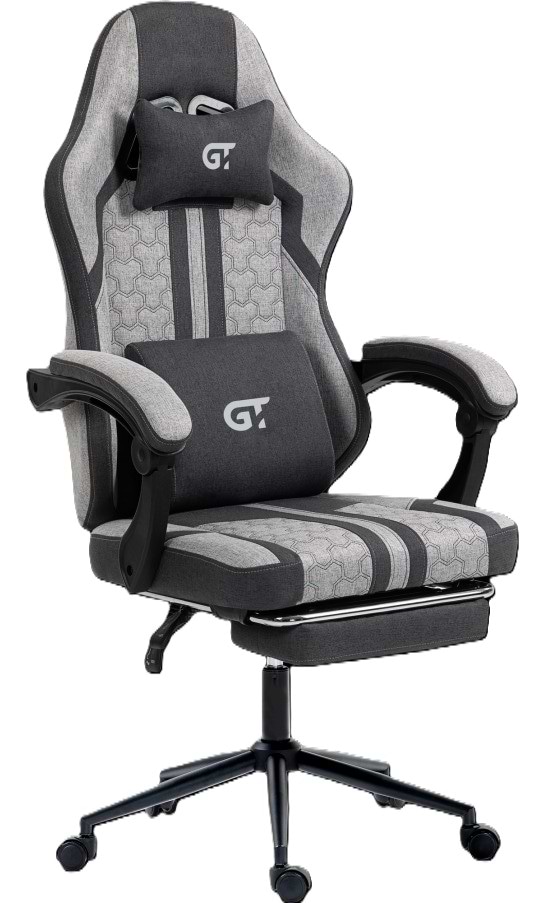 Фото - Крісло для геймерів GT Racer X-2337 Fabric Gray