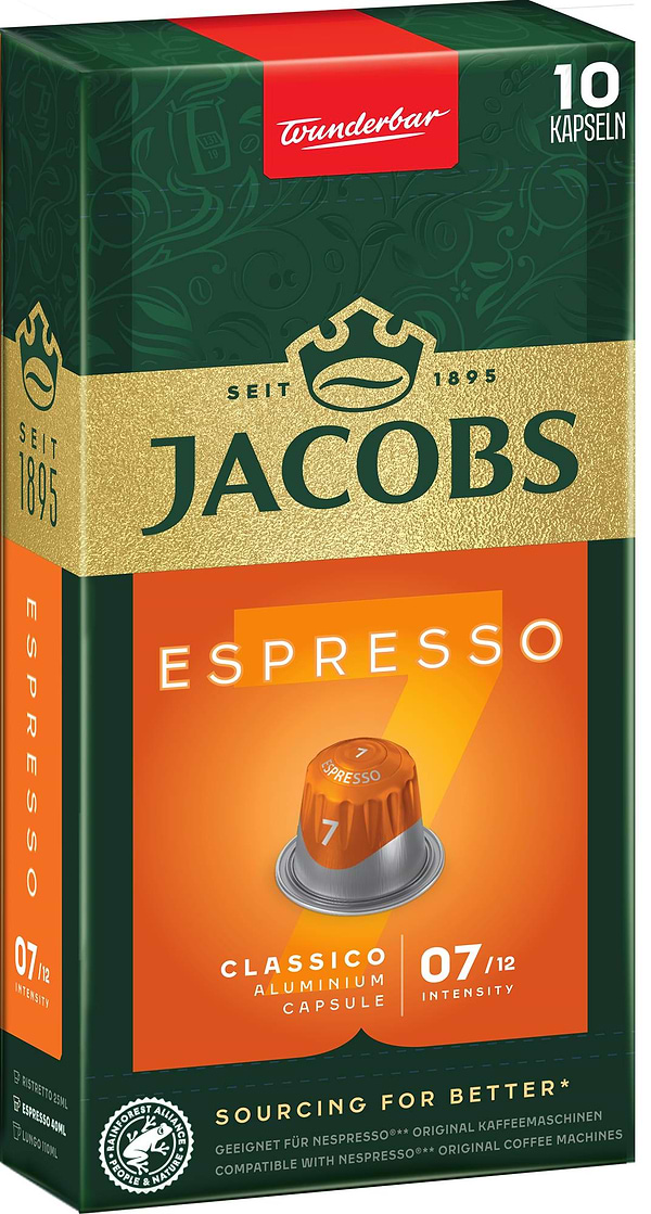 Фото - Кава в капсулах Jacobs Espresso 7 Classico 10 шт.