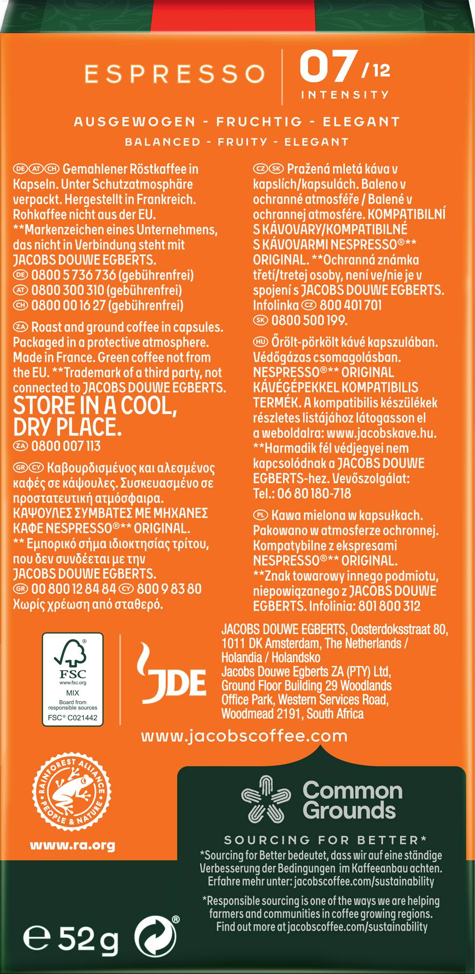 Фото - Кава в капсулах Jacobs Espresso 7 Classico 10 шт.