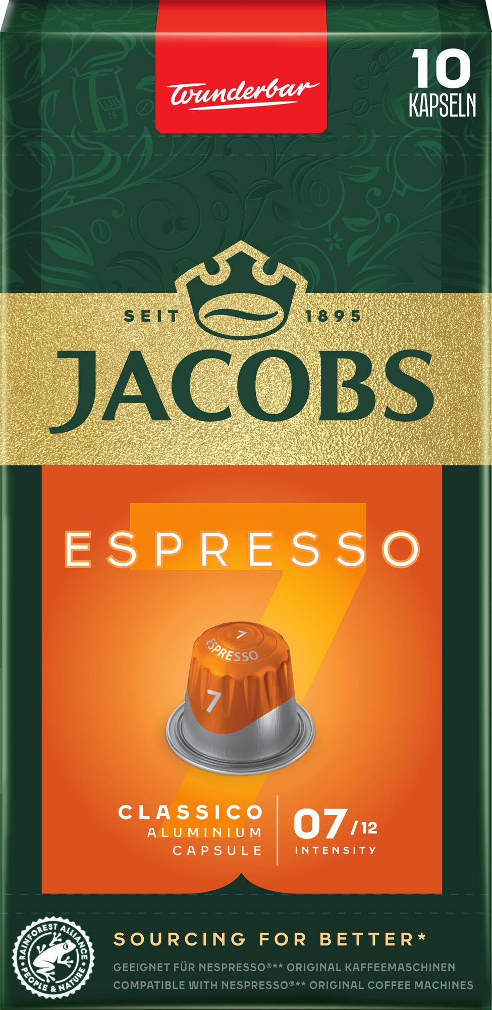 Фото - Кава в капсулах Jacobs Espresso 7 Classico 10 шт.