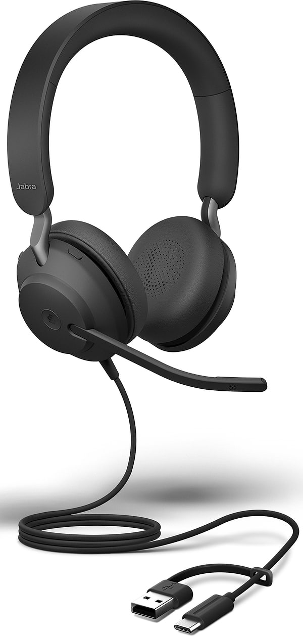 Фото - Навушники накладні дротові Jabra Evolve2 40 SE USB-C MS Stereo (24189-999-899)