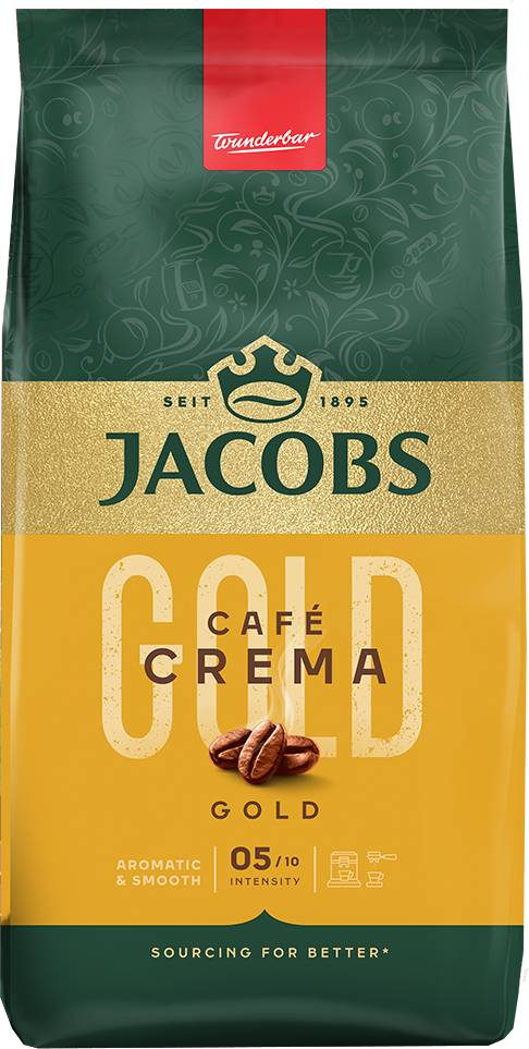 Фото - Кава в зернах Jacobs Crema 500г Фото - Кава в зернах Jacobs Crema 500г