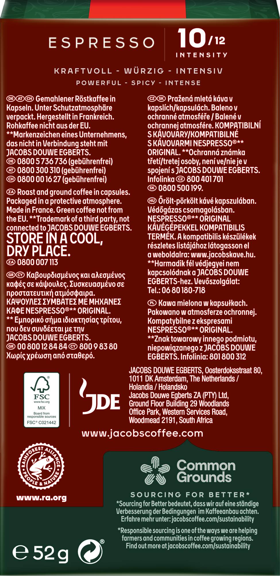 Фото - Кава в капсулах Jacobs Espresso 10 Intenso 10 шт.