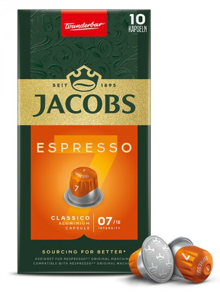 Фото - Кофе в капсулах Jacobs Espresso Classico №7 (10x52г) 520г