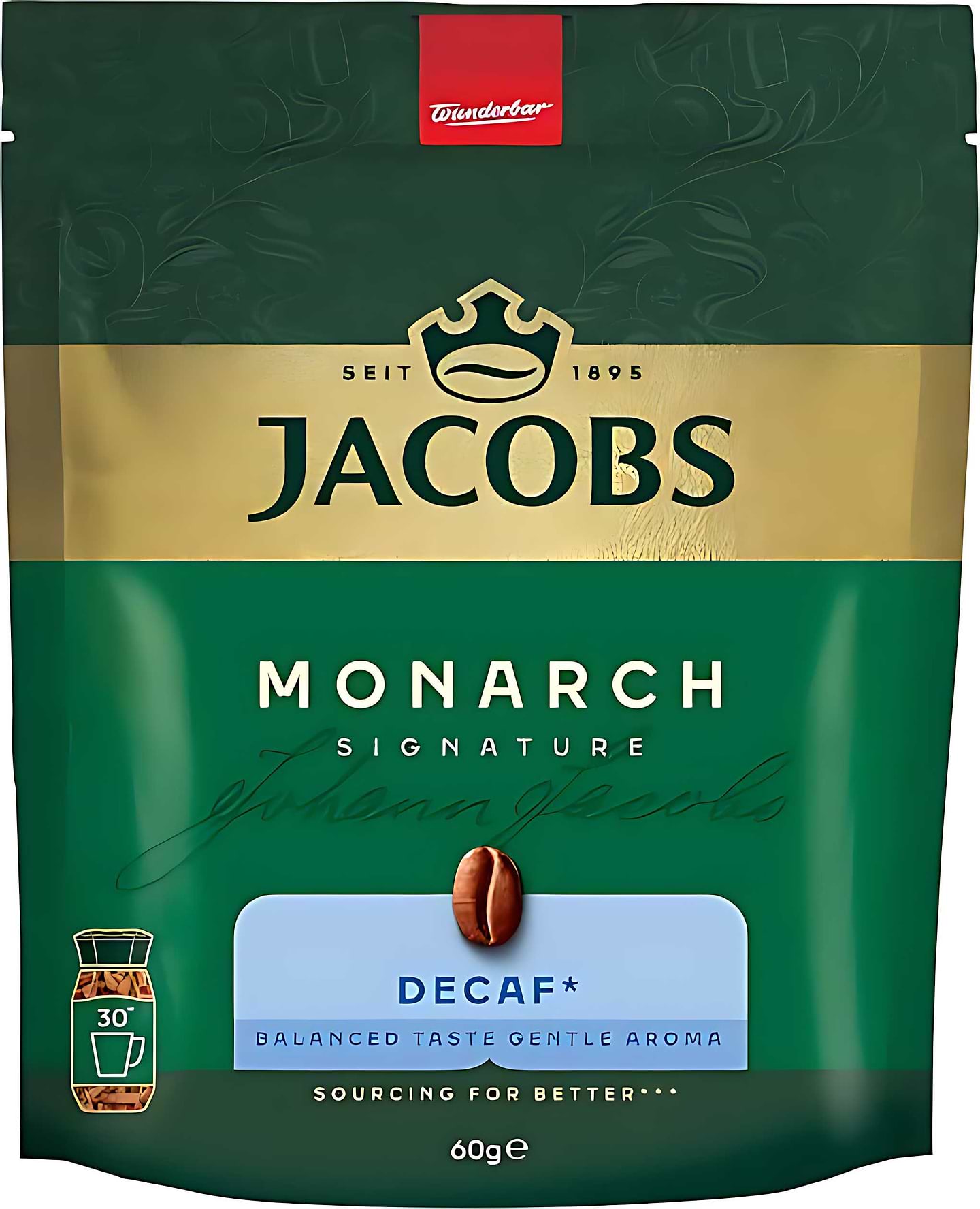 Кава розчинна Jacobs Monarch Decaf 60г