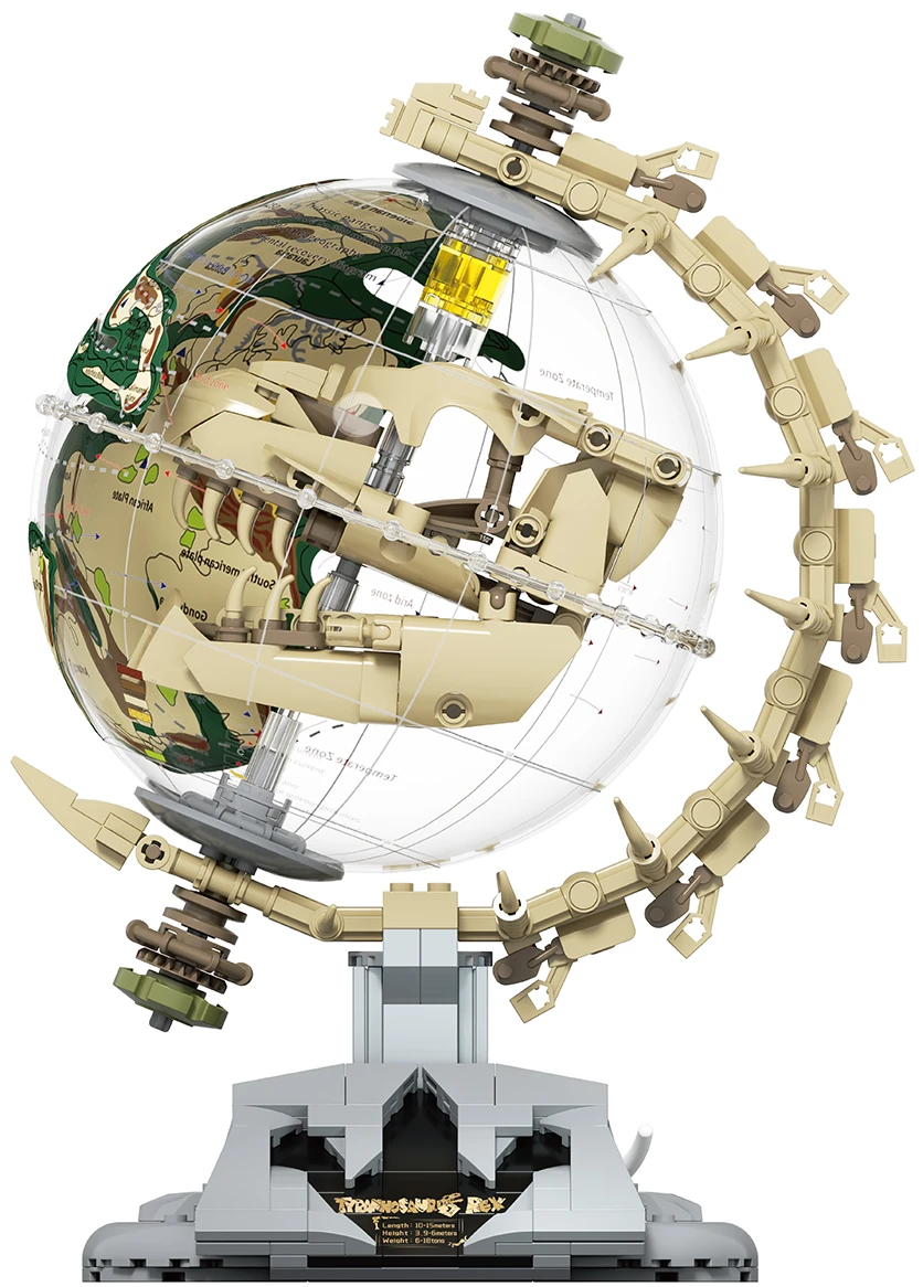 Пластиковый конструктор JAKI серии Глобус - ЭПОХА ДИНОЗАВРОВ (F5-I0003)