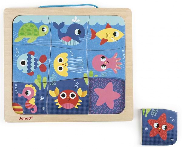 Фото - Пазли (3-4 роки) Janod Рибки 9 ел. (J08181)