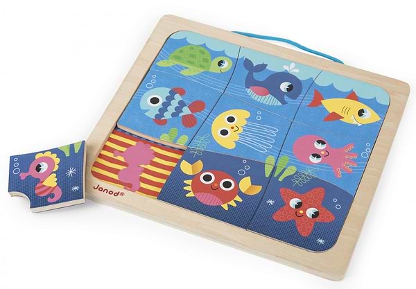 Фото - Пазли (3-4 роки) Janod Рибки 9 ел. (J08181)
