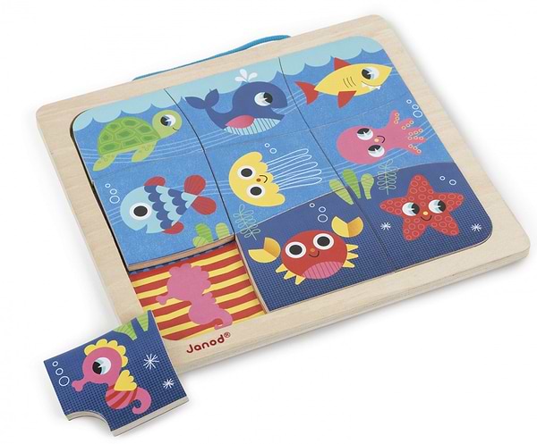 Фото - Пазли (3-4 роки) Janod Рибки 9 ел. (J08181)