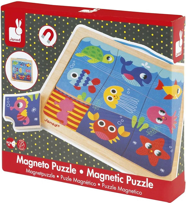 Фото - Пазли (3-4 роки) Janod Рибки 9 ел. (J08181)