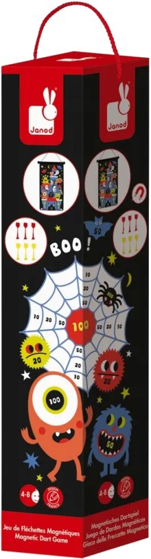 Фото - Настольная игра Janod Магнитный дартс Монстры (J02076)