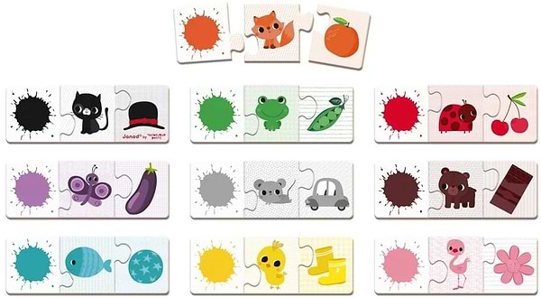 Фото - Пазлы (3-4 года) Janod Изучаем цвет (J02709)