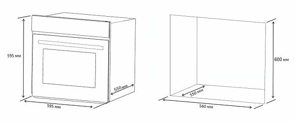 Фото - Духова шафа електрична Jantar MTK 6006 BL