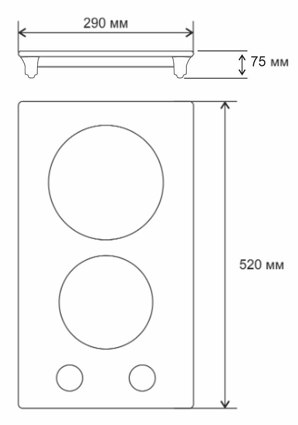 Фото - Уценка - Плита электрическая настольная Jantar TGF 30 BL V