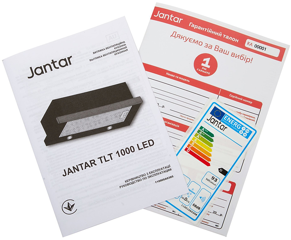 Фото - Витяжка вбудована Jantar TLT 1000 LED 60 BL