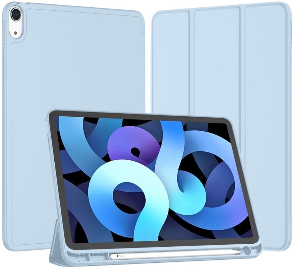 Чохол для планшета BeCover Tri Fold Soft TPU BeCover з кріпленням Apple Pencil for Apple iPad Air 11" M4 2026 Light Blue (715232)