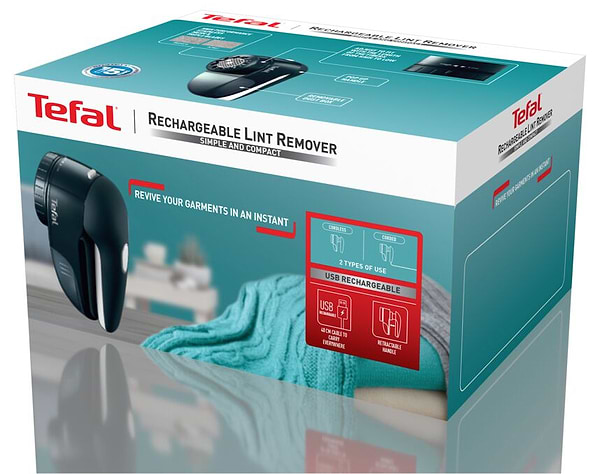 Фото - Тример для тканини Tefal JB7002E0 с USB кабелем