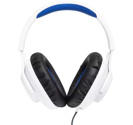 Фото - Гарнітура дротова ігрова JBL Quantum 100P Console White (JBLQ100PWHTBLU)
