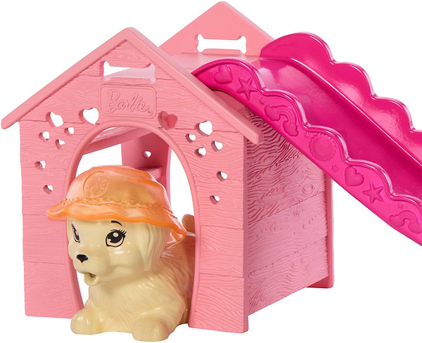 Фото - Меблі і будиночки для ляльки Barbie "Басейн для цуценят" з лялькою Barbie (JBF35)