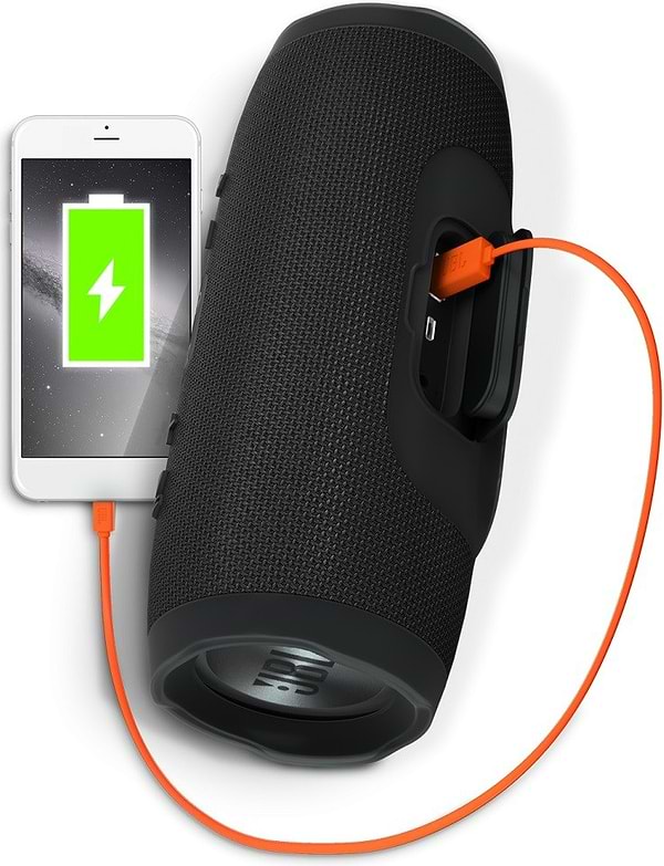 Фото - Портативная акустика JBL Charge 3 Black (JBLCHARGE3BLKEU)