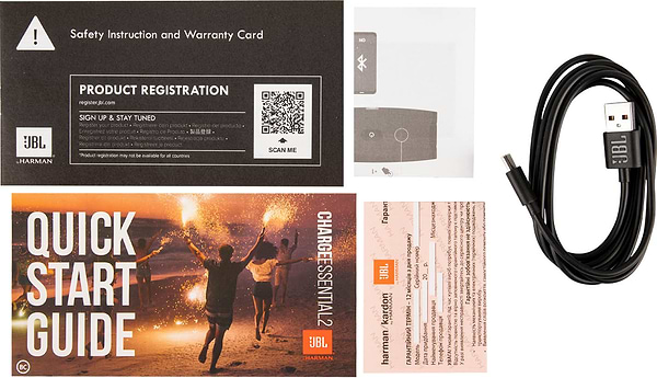 Фото - Портативная акустика JBL Charge Essential 2 Black (JBLCHARGEES2)