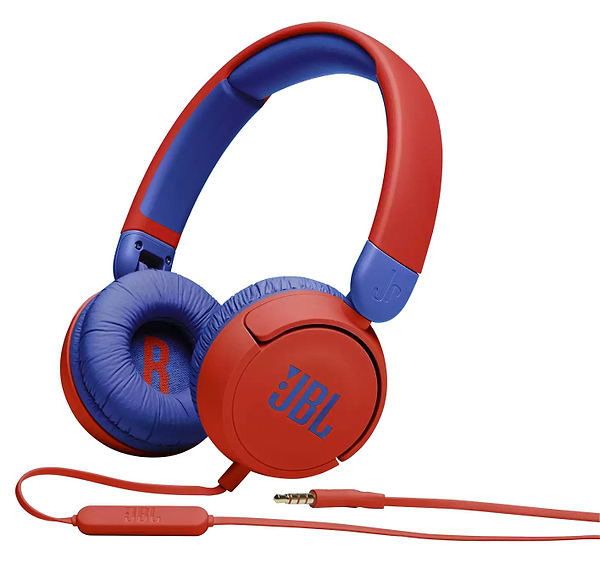 Фото - Наушники накладные проводные JBL JR 310 Red (JBLJR310RED)