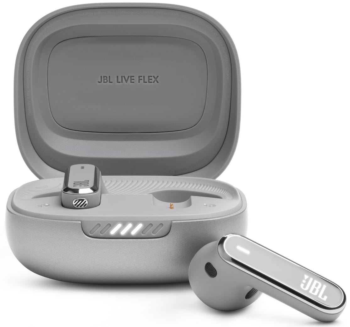Навушники вкладиші бездротові TWS JBL Live Flex Silver(JBLLIVEFLEXSVR) - Фото 1