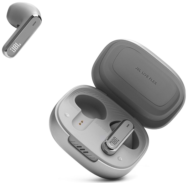 Фото - Навушники вкладиші бездротові TWS JBL Live Flex Silver(JBLLIVEFLEXSVR)