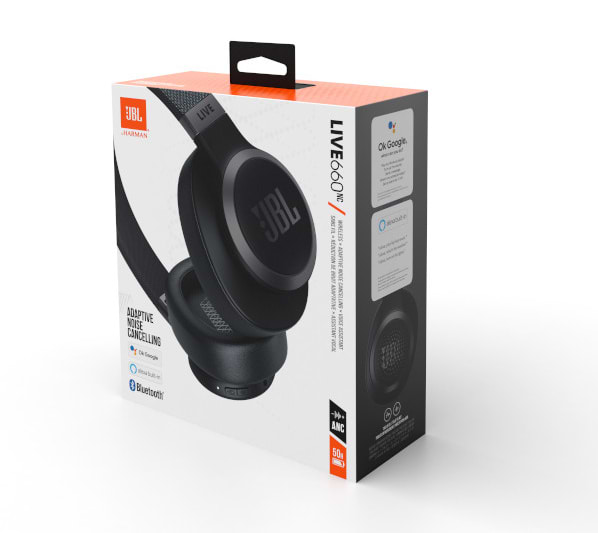 Фото - Навушники повнорозмірні бездротові JBL Live 660 NC Black (JBLLIVE660NCBLK)