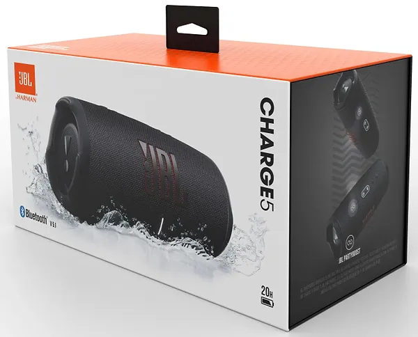 Фото - Портативна акустика JBL Charge 5 Black (JBLCHARGE5BLK)