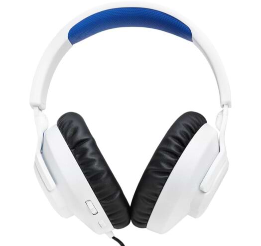 Фото - Гарнітура дротова ігрова JBL Quantum 100P Console White (JBLQ100PWHTBLU)
