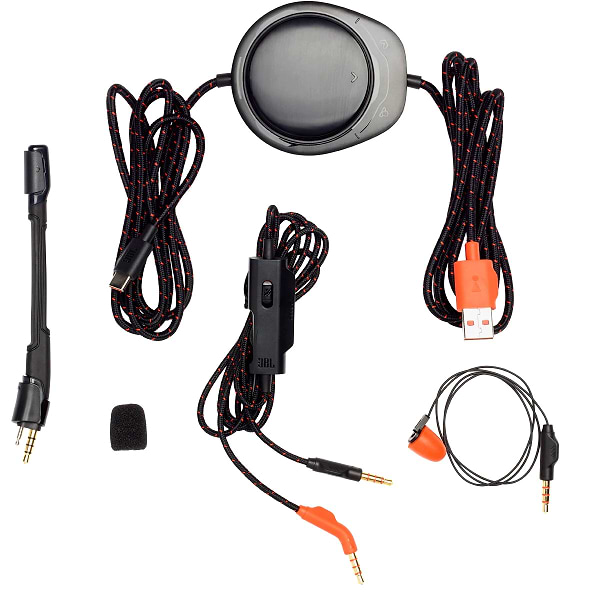 Фото - Гарнітура дротова ігрова JBL Quantum One Black (JBLQUANTUMONEBLK)