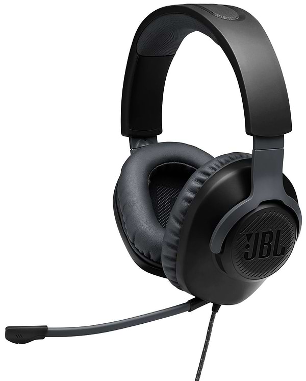 Фото - Уценка - Гарнитура проводная игровая JBL Quantum 100 Black (JBLQUANTUM100BLK)