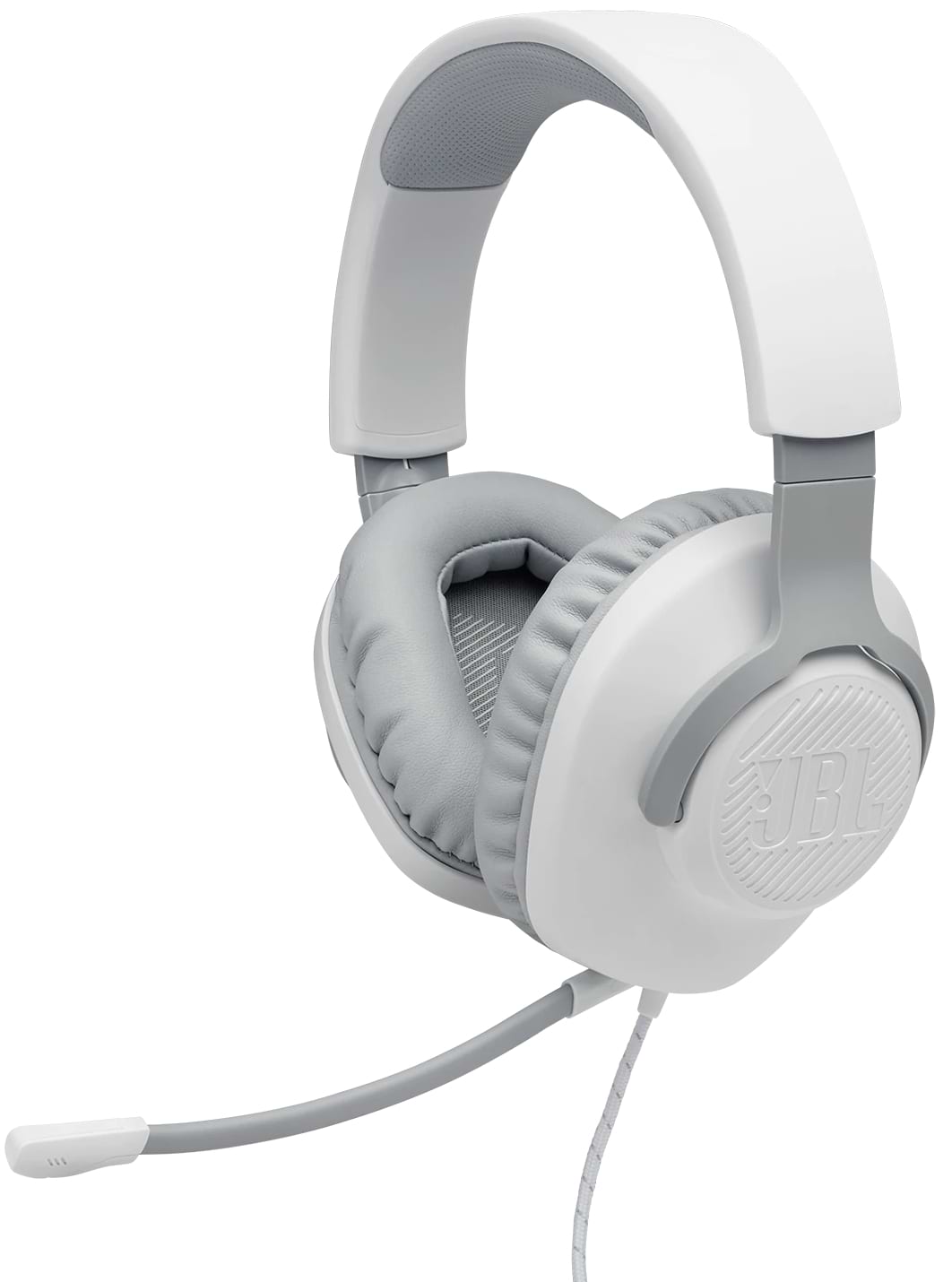 Гарнитура проводная игровая JBL Quantum 100 White (JBLQUANTUM100WHT) - Фото 1