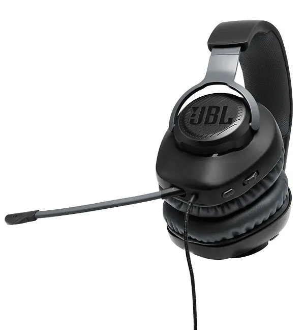 Фото - Уценка - Гарнитура проводная игровая JBL Quantum 100 Black (JBLQUANTUM100BLK)