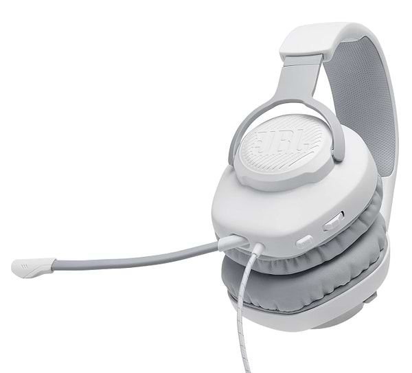 Фото - Гарнітура дротова ігрова JBL Quantum 100 White (JBLQUANTUM100WHT)