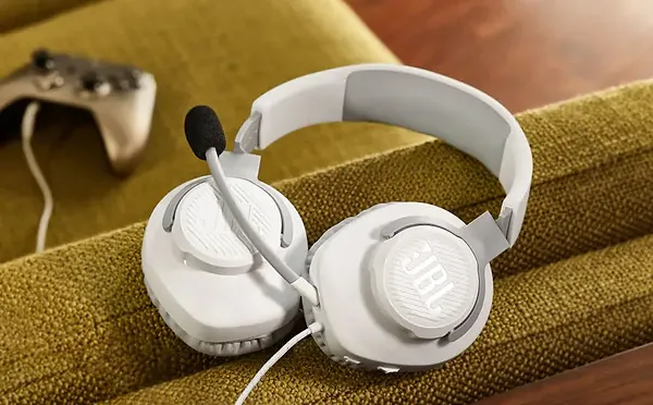 Фото - Гарнітура дротова ігрова JBL Quantum 100 White (JBLQUANTUM100WHT)