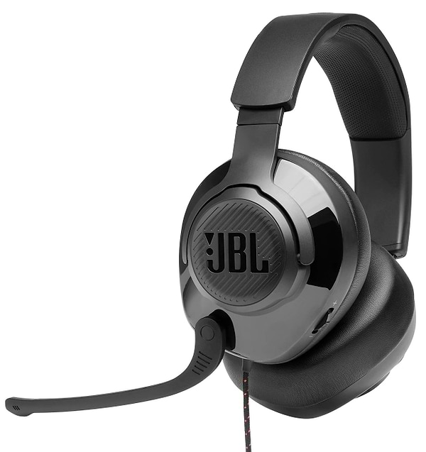 Фото - Гарнітура дротова ігрова JBL Quantum 200 Black (JBLQUANTUM200BLK)