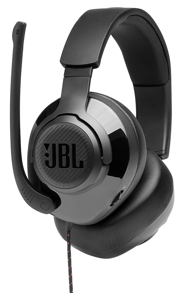 Фото - Гарнітура дротова ігрова JBL Quantum 200 Black (JBLQUANTUM200BLK)