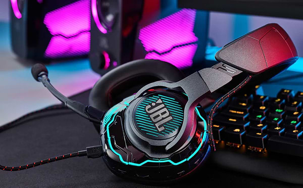 Фото - Гарнітура дротова ігрова JBL Quantum One Black (JBLQUANTUMONEBLK)