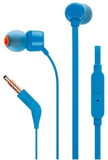 Фото - Наушники вкладыши JBL T110 Blue (JBLT110BLU)