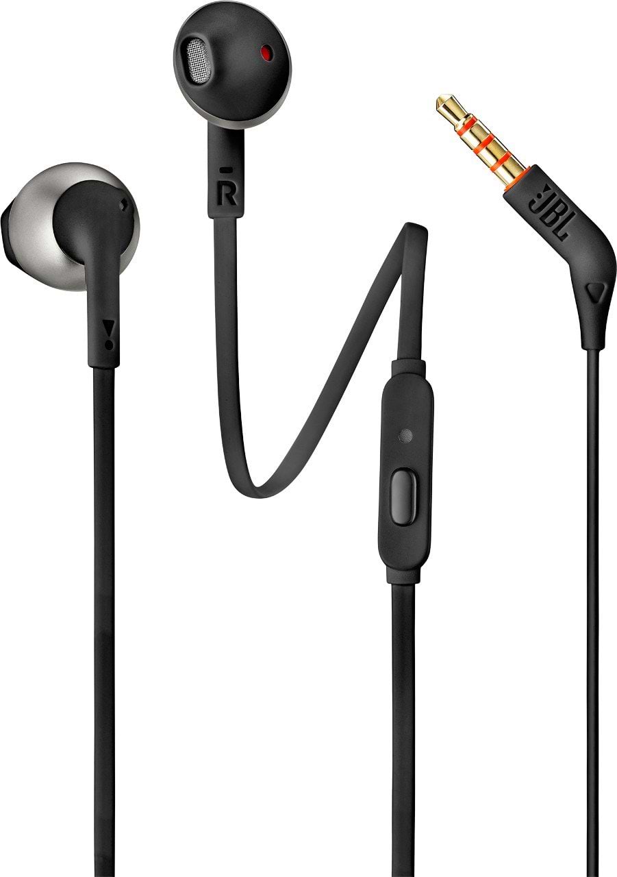 Наушники вкладыши JBL T205 Black (JBLT205BLK) - Фото 1