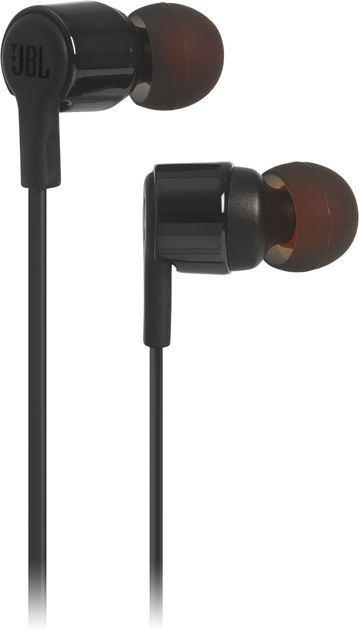 Наушники вкладыши JBL T210 Black (JBLT210BLK) - Фото 1