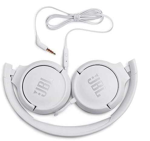 Фото - Уцінка - Навушники накладні дротові JBL T500 White (JBLT500WHT)