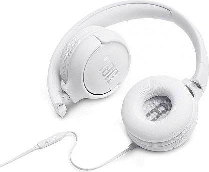 Фото - Уцінка - Навушники накладні дротові JBL T500 White (JBLT500WHT)