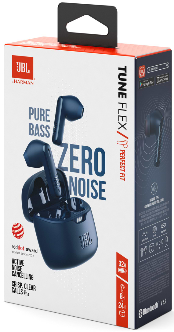 Фото - Наушники вкладыши беспроводные TWS JBL Tune FleX Blue(JBLTFLEXBLU)